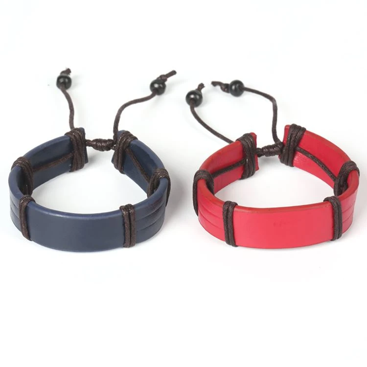 real leather rfid wristband